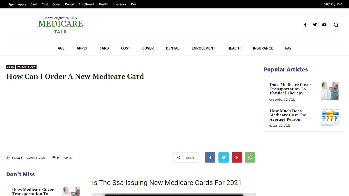 How Can I Order A New Medicare Card - MedicareTalk.net