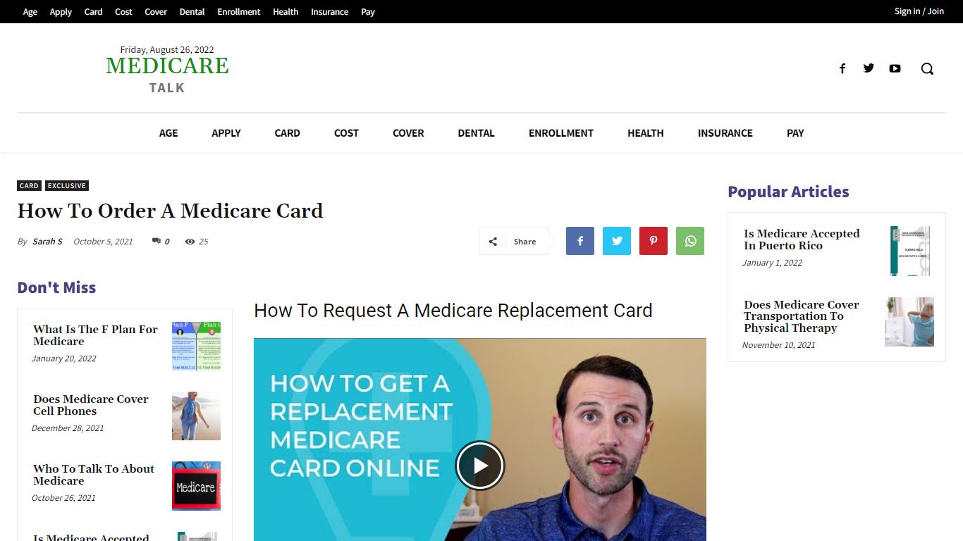 How To Order A Medicare Card - MedicareTalk.net